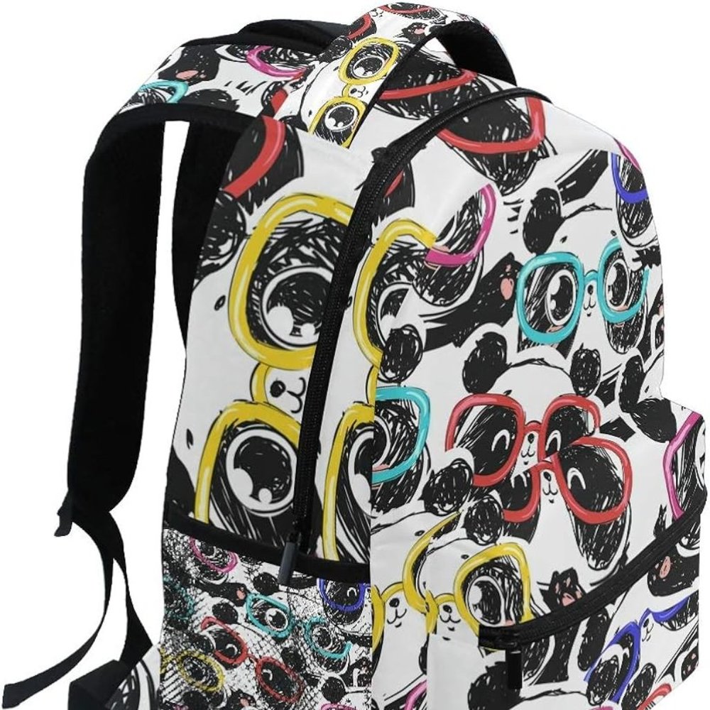 Pandas Wearing Glasses Backpack